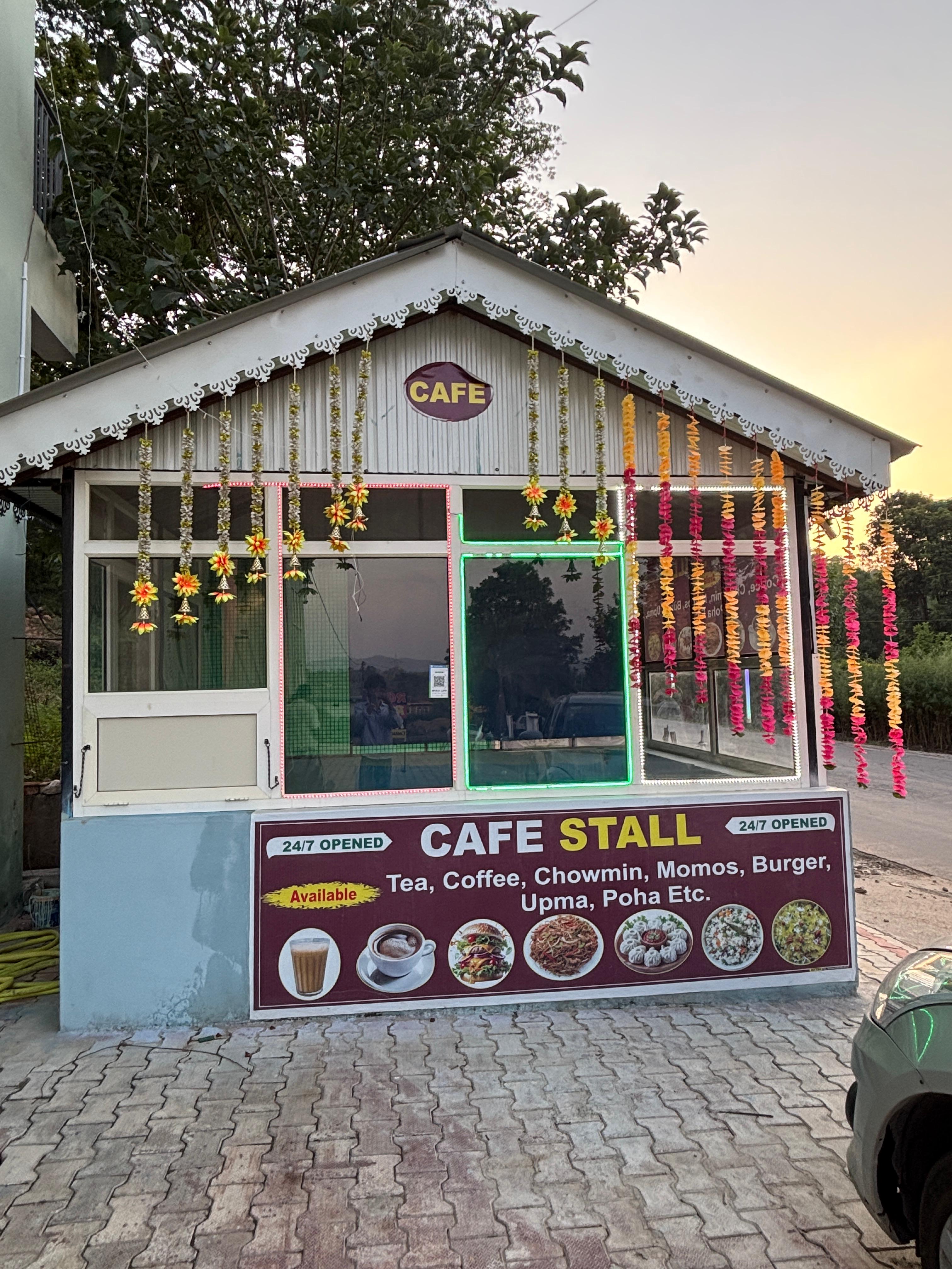 Cafe stall at Vandan Homestay